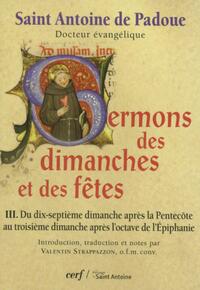 SERMONS DES DIMANCHES ET DES FÊTES, 3