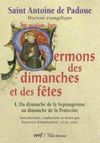 SERMONS DES DIMANCHES ET DES FÊTES, 1