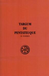 SC 261 TARGUM DU PENTATEUQUE - TOME 3 NOMBRES