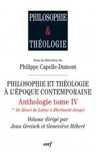 PHILOSOPHIE ET THEOLOGIE A L'EPOQUECONTEMPORAINE