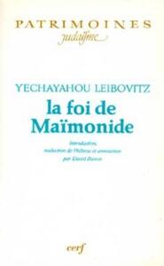 LA FOI DE MAIMONIDE