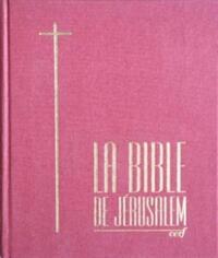 BIBLE DE JERUSALEM - TOILE ROUGE