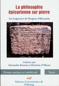 LA PHILOSOPHIE EPICURIENNE SUR PIERRE