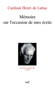 MEMOIRE SUR L'OCCASION DE MES ECRITS