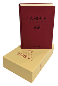 LA BIBLE - TRADUCTION OECUMENIQUE - NOTES INTEGRALES, RELIURE RIGIDE SATIN MAT GRENAT SOUS ETUI