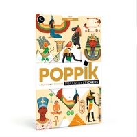 POPPIK EGYPTE - 1 POSTER + 35 STICKERS REPOSITIONNABLES