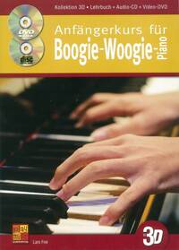 LARS FREI: ANFANGERKURS FUR BOOGIE-WOOGIE-PIANO IN 3D (BUCH/CD/DVD) +DVD