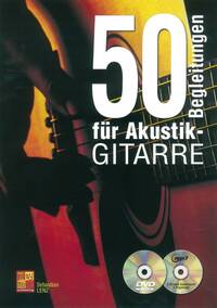 50 BEGLEITUNGEN FUR AKUSTIK-GITARRE (BOOK/CD/DVD) +DVD