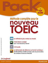 METHODE COMPLETE POUR LE NOUVEAU TOEIC, PACK TOP SCORE: LE LIVRE+5 LIVRES AUDIO+LE DICO DE RÉFÉRENCE