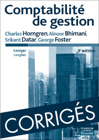 CORRIGES COMPTABILITE DE GESTION 3E ED.