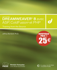 DREAMWEAVER 8 AVEC ASP, COLDFUSION ET PHP NOUVEAUX PRIX