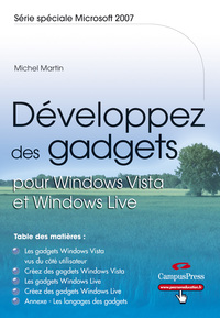 DEVELOPPEZ DES GADGETS POUR WINDOWS VISTA ET WINDOWS LIVE