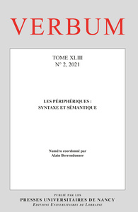 Verbum, Tome XLIII, n° 2/2021
