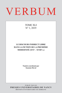 Verbum, Tome XLI, n° 1/2019