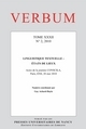 Verbum, Tome XXXII, n° 2/2010