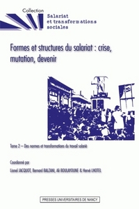 FORMES ET STRUCTURES DU SALARIAT : CRISE, MUTATION, DEVENIR. TOME 2 -  DES NORMES ET TRANSFORMATIONS