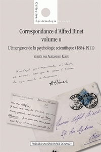 Correspondance d'Alfred Binet