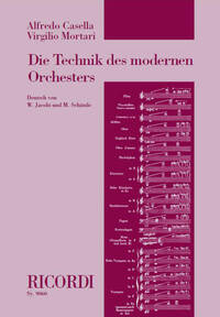 DIE TECHNIK DES MODERNEN ORCHESTERS LIVRE SUR LA MUSIQUE