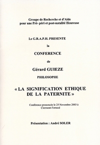 La signification éthique de la paternité