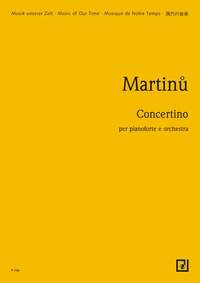 MUSIC OF OUR TIME - CONCERTINO - FOR PIANO AND ORCHESTRA. H 269. PIANO AND ORCHESTRA. PARTITION D'ET