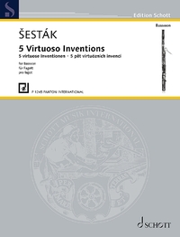 EDITION SCHOTT - 5 VIRTUOSO INVENTIONS - BASSOON.