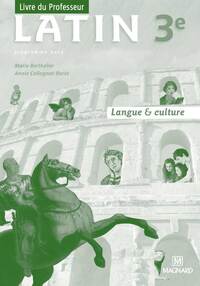 Latin, Langue et culture 3e, Livre du professeur