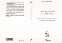 DE L'ÉPREUVE À L'UVRE