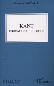 Kant, éducation et critique