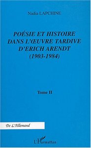 Poésie et histoire dans l'uvre tardive d'Erich Arendt