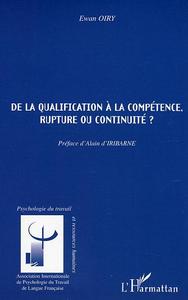 De la qualification à la compétence, rupture ou continuité ?