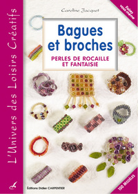 BAGUES ET BROCHES PERLES DE ROCAILLE ET FANTAISIE