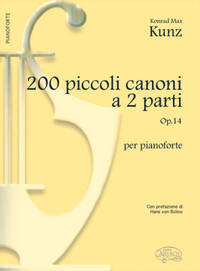 200 PICCOLI CANONI, A 2 PARTI OP.14, PER PIANOFORTE PIANO