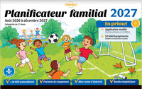 Planificateur familial 2027 - 17 mois - Août 2026 à décembre 2027