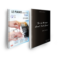 OFFRE DUO - LE PIANO POUR LES 9/15 ANS - VOL 1 + CAHIER DE MUSIQUE VERLAINE 80 PAGES