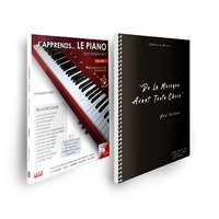 OFFRE DUO - J'APPRENDS LE PIANO - VOL 1 + CAHIER DE MUSIQUE VERLAINE 80 PAGES