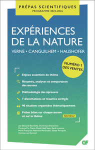 Expériences de la nature - Prépas scientifiques 2026