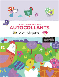 Je découvre avec les autocollants - Vive Pâques !