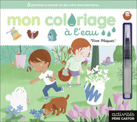 Mon coloriage à l'eau - Vive Pâques !