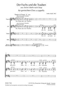 DER FUCHS UND DIE TRAUBEN