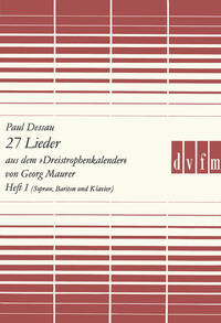 27 LIEDER 3-STROPHENKALENDER 1 CHANT