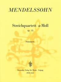 STREICHQUARTETT A-MOLL OP. 13 MUSIQUE D'ENSEMBLE