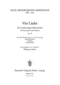VIER LIEDER OP. 75