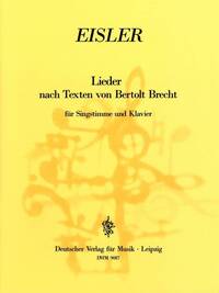LIEDER NACH TEXTEN VON BRECHT CHANT