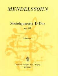STREICHQUARTETT D-DUR OP. 44/1 MUSIQUE D'ENSEMBLE