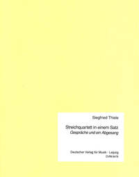 STREICHQUARTETT IN EINEM SATZ MUSIQUE D'ENSEMBLE