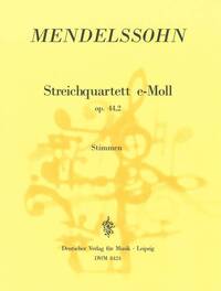STREICHQUARTETT E-MOLL OP.44/2 MUSIQUE D'ENSEMBLE