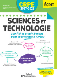 CRPE 2027-2028 - Sciences et technologie : 200 fiches et mind-map pour se remettre à niveau - Epreuve écrite d'admissibilité M2/L3