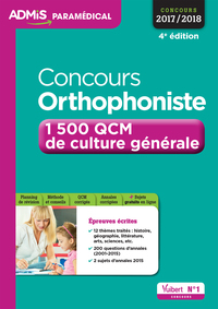 Concours Orthophoniste - 1 500 QCM de culture générale