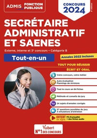 CONCOURS SECRETAIRE ADMINISTRATIF ET SAENES - CATEGORIE B - TOUT-EN-UN - EXTERNE ET INTERNE - CONCOU