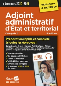 Concours Adjoint administratif d'Etat et territorial - Préparation rapide et complète à toutes les épreuves !